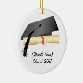 Persoonlijke kerstversiering van 2011 keramisch ornament (Rechts)