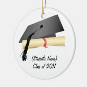 Persoonlijke kerstversiering van 2011 keramisch ornament (Links)