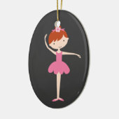 Persoonlijke kerstversiering van Ballerina Keramisch Ornament (Links)