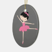 Persoonlijke kerstversiering van Ballerina Keramisch Ornament (Links)
