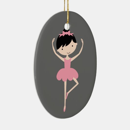 Persoonlijke kerstversiering van Ballerina Keramisch Ornament (Rechts)