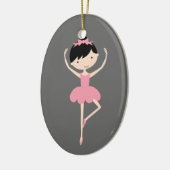 Persoonlijke kerstversiering van Ballerina Keramisch Ornament (Links)