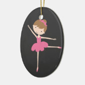 Persoonlijke kerstversiering van Ballerina Keramisch Ornament (Links)