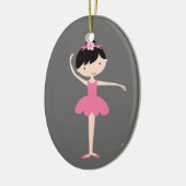 Persoonlijke kerstversiering van Ballerina Keramisch Ornament (Links)