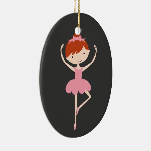 Persoonlijke kerstversiering van Ballerina Keramisch Ornament (Rechts)