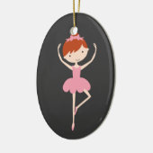 Persoonlijke kerstversiering van Ballerina Keramisch Ornament (Links)