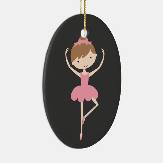 Persoonlijke kerstversiering van Ballerina Keramisch Ornament (Rechts)