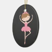 Persoonlijke kerstversiering van Ballerina Keramisch Ornament (Links)
