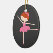 Persoonlijke kerstversiering van Ballerina Keramisch Ornament (Links)