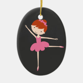Persoonlijke kerstversiering van Ballerina Keramisch Ornament