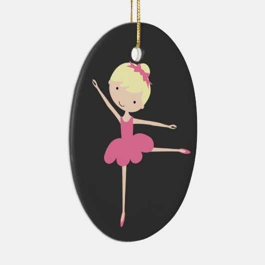 Persoonlijke kerstversiering van Ballerina Keramisch Ornament (Rechts)