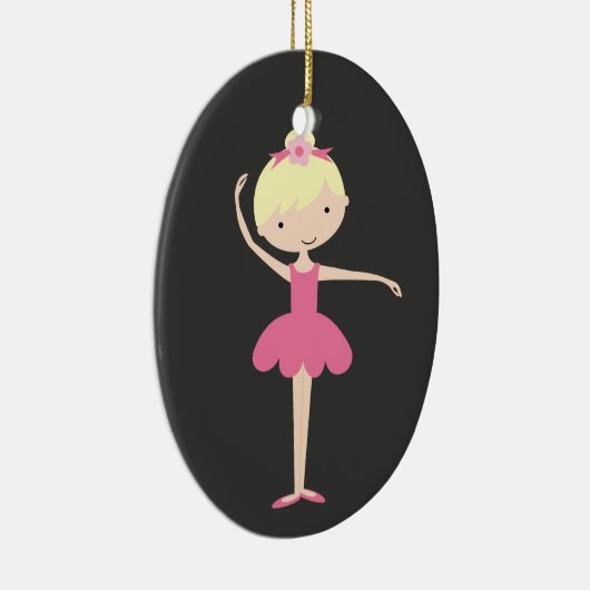 Persoonlijke kerstversiering van Ballerina Keramisch Ornament (Rechts)