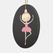 Persoonlijke kerstversiering van Ballerina Keramisch Ornament (Links)