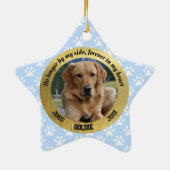 Persoonlijke kerstversiering van de Dog Memorial Keramisch Ornament (Achterkant)
