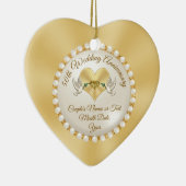 Persoonlijke kerstversiering van het 50e Jubileum Keramisch Ornament (Rechts)