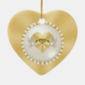 Persoonlijke kerstversiering van het 50e Jubileum Keramisch Ornament (Achterkant)