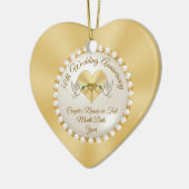 Persoonlijke kerstversiering van het 50e Jubileum Keramisch Ornament (Links)