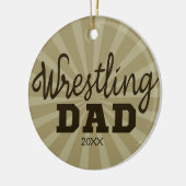 Persoonlijke kerstversiering van mijn vader keramisch ornament (Links)