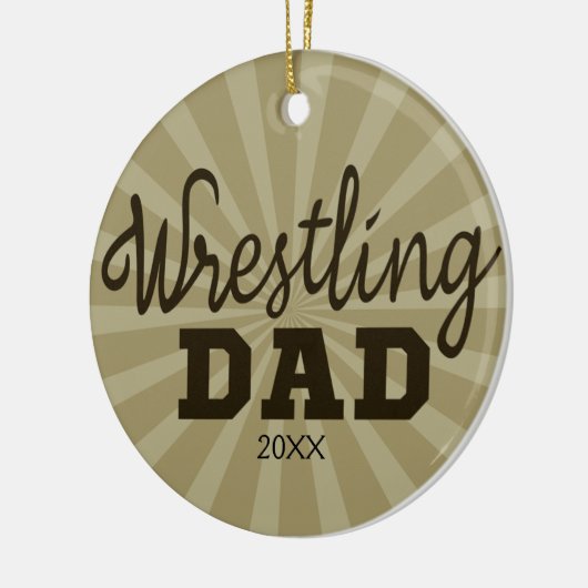 Persoonlijke kerstversiering van mijn vader keramisch ornament (Links)