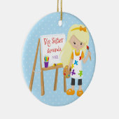 Persoonlijke kerstversiering voor Big Sister Artis Keramisch Ornament (Rechts)