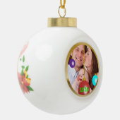Persoonlijke kerstversiering voor foto's keramische bal ornament (Links)