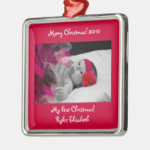 Persoonlijke kerstversiering voor foto's metalen ornament (Links)