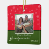 Persoonlijke kerstversiering voor grootouders keramisch ornament (Links)