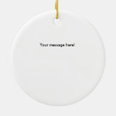 Persoonlijke kerstversiering voor honkbal keramisch ornament (Achterkant)