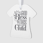 Persoonlijke kerstversiering voor kinderen en Baby Ornament (voorkant)