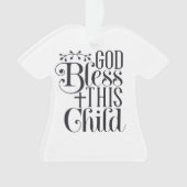 Persoonlijke kerstversiering voor kinderen en Baby Ornament (voorkant)