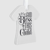 Persoonlijke kerstversiering voor kinderen en Baby Ornament (voorkant)