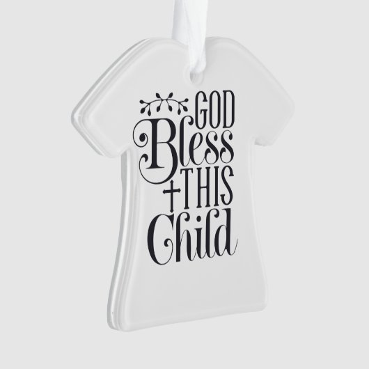 Persoonlijke kerstversiering voor kinderen en Baby Ornament (voorkant)