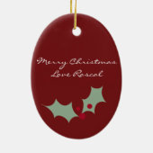 Persoonlijke kerstversiering voor Merry Maltese ke Keramisch Ornament (Achterkant)