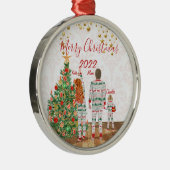 Persoonlijke kerstversiering voor overeenkomende f metalen ornament (Rechts)