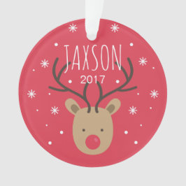 Persoonlijke kerstversiering voor rendieren ornament