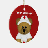 Persoonlijke kerstversiering voor verpleegsters keramisch ornament (Rechts)
