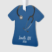 Persoonlijke kerstversiering voor verpleegsters ornament (voorkant)