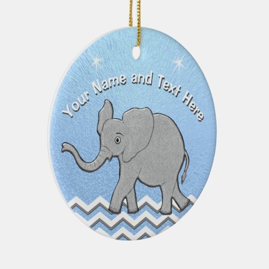 Persoonlijke kerstversieringen met Baby Keramisch Ornament (Rechts)