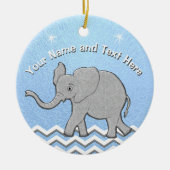 Persoonlijke kerstversieringen met Baby Keramisch Ornament (Voorkant)