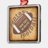 Persoonlijke kerstversieringen met Football Fantas Metalen Ornament (Links)
