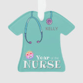 Persoonlijke kerstversieringen met zuster ornament (voorkant)