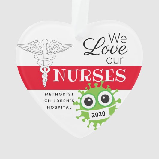 Persoonlijke kerstversieringen voor verpleegkundig ornament (achterkant)