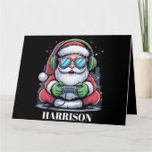 Persoonlijke Kerstvideo Game Santa Kerstmis Kaart (Voorkant)