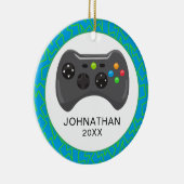 Persoonlijke kerstvideokeuk keramisch ornament (Rechts)