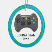 Persoonlijke kerstvideokeuk keramisch ornament (Links)