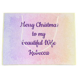 Persoonlijke kerstvrouw groot cadeauzakje