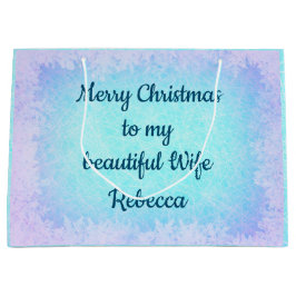 Persoonlijke kerstvrouw groot cadeauzakje