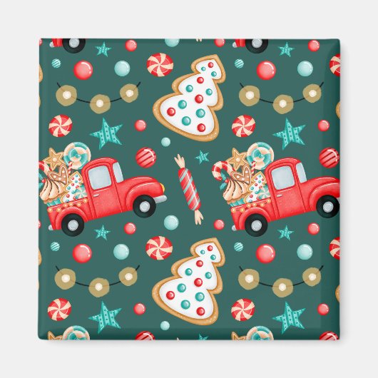 Persoonlijke kerstWaterverf Magneet (Voorkant)