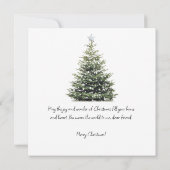 Persoonlijke kerstwensen Kaart Prettig kerstfeest (Achterkant)