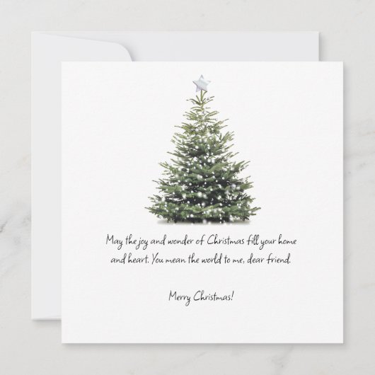 Persoonlijke kerstwensen Kerstkaart Prettig kerstf Kaart (Achterkant)